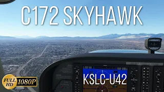 MSFS 2020 | 4K UHD | Cessna 172 Skyhawk | KSLC - U42 UTAH