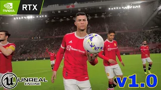 eFootball 2022 v 1.0 Gameplay PC - Manchester United vs  Juventus