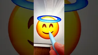 😇🪠 Smiling Face With Halo Emoji #creative #emoji #procreate