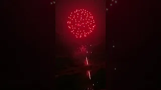 feu d'artifice de la fête foraine de Tours