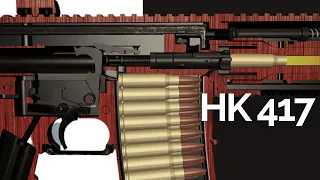 3D Animation & Facts: How a HK417 works (Heckler & Koch)