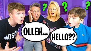 Say it BACKWARDS Challenge w/ FAMILY 4!!