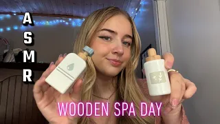 ASMR wooden spa day!! (personal attention)