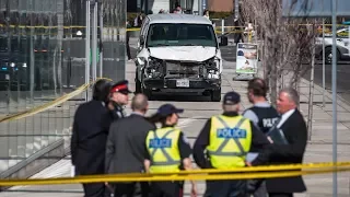 Nine dead after van hits pedestrians in Toronto | ITV News