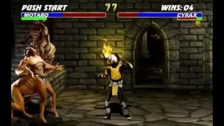 Ultimate Mortal Kombat 3 CYRAX Gameplay