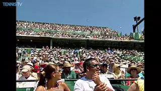 Roger Federer v Andre Agassi - Amazing point in 2002 ATP Miami Final #TBT