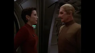 Star Trek DS9 S5E12   Odo & Kira Begotten BFFs