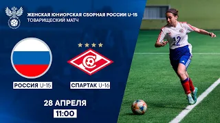 Женская сборная России U-15 – ЖФК «Спартак» U-16