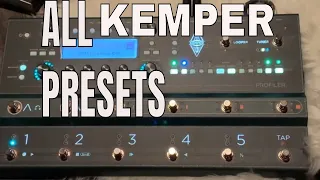 Kemper Stage factory presets