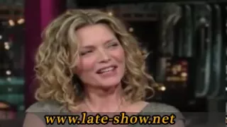 Michelle Pfeiffer Cuts Al Pacino - David Letterman - 6/16/2009