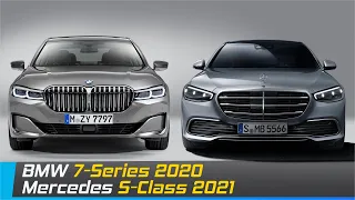 Mercedes S-Class 2021 Vs BMW 7-Series 2020 | Design & Dimensions Comparison | Aircar