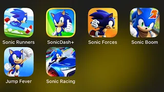 Sonic Runners,Sonic Dash+,Sonic Forces,Sonic Dash 2 Sonic Boom,Sonic Jump Fever,Sonic Racing