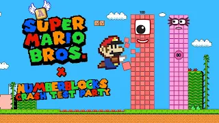 Dancing Mario vs Giant Numberblocks in Super Mario Bros World