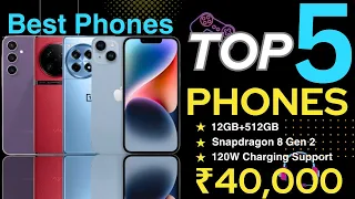 Top 5 Best Smartphone Under 40000 in April 2024 | Best Flagship Phone Under 40000 in INDIA 2024