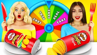 REAL Vs CAKE Challenge! Amazing Cake Decoration Ideas! Real Vs Fake Delicious by RATATA CHALLENGE