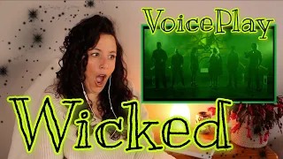 Reacting to VoicePlay Ft. Rachel Potter & Emoni Wilkins | Wicked A Cappella Medley | First time!