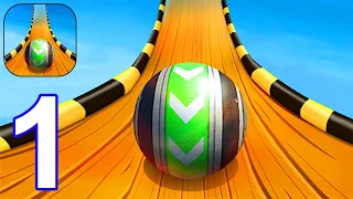 Sky Rolling Ball 3D - Gameplay Walkthrough Part 1 Level 1 - 17 (Android, iOS)