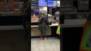 Crazy guy absolutely DESTROYING a Mcdonalds Service Counter