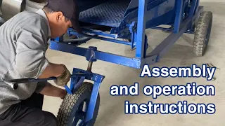 Assembly and Operation Instructions for The Rice Thresher After Receiving | WhatsApp +84 913 561 379