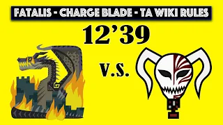 [Xbox] 12'39 Charge Blade Solo - Fatalis - TA Wiki Rules - MHW Iceborne - 伝説の黒龍 ミラボレアス チャージアックス