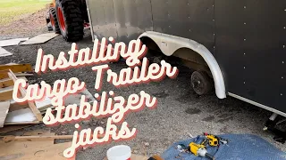 Cargo Trailer Camper Conversion: Installing Stabilizer Jacks