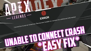 How To Fix "Connection To Server Timed Out" In Apex Legends - Unable To Connect *Easy Fix*