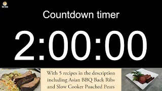 2 hour Countdown timer with alarm (including 5 recipes)