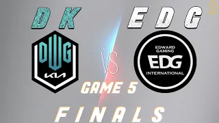 DK vs EDG Game 5 | Worlds 2021 Finals | DWG KIA vs EDward Gaming