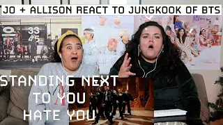 BOY YOU BETTER SING  |  JUNGKOOK OF BTS - “STANDING NEXT TO YOU” MV + “HATE YOU” VISUALIZER REACTION