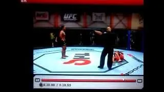 nate diaz snaps his leg on a checked kick ufc 3