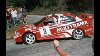 Drive Rally; presents: Crash Gigi Galli- ADAC Deutschland Rallye 2004. Onboard-Mitsubishi-Crash