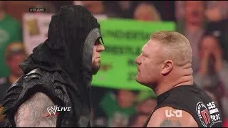 WWE Raw 2/24/14 Undertaker Returns to take on BROCK LESNAR