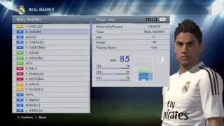 REAL MADRID PLAYER FACES - PES 2015 - PS4