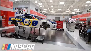 Drones eye view of Hendrick Motorsports' Campus