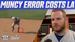 Max Muncy Error Leads to Dodgers Walk-off Loss to Phillies, Muncy Emotional After Loss, Breakdown