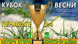 "Зубр" Зубра - "Юність-2" Верхня Білка 2:2 (1:2), 2:4 пен. Пенальті. Турнір "Кубок Весни 2020"