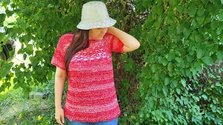 Crochet Easy Top / How to Crochet Clothing for Beginners / Bag O Day Crochet Tutorial