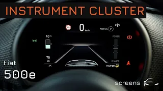 Fiat 500e | How to use the Instrument Cluster