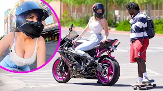 Picking Up Guys On My Motorcycle!