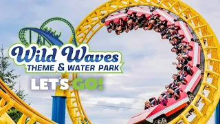 🇺🇸 Summer 2023 WildWaves Theme and Water Park in Federal Way WA. Full video walking tour!