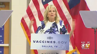 First Lady Jill Biden Urges COVID-19 Vaccinations During Visit To Dallas