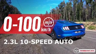 2020 Ford Mustang 2.3 High Performance 0-100km/h & engine sound