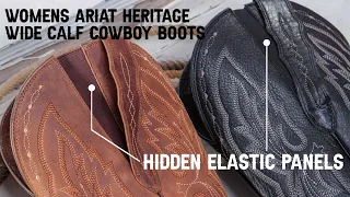 Ariat Women's Heritage Elastic Wide Calf Cowboy Boots