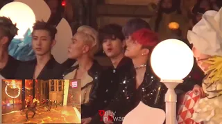 iKON REACTION TO BTS; BLOOD SWEAT AND TEARS & FIRE @MMA 2016