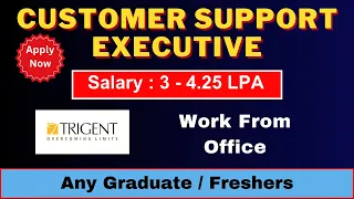 Freshers Job | ANY GRADUATE | Customer Support Executive | Latest Jobs 2024