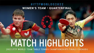 Highlights | Nina Mittelham (GER) vs Zhu Chengzhu (HKG) | WT QF | #ITTFWorlds2022