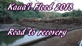 Kauai Flood 2018 | A hard hit area in Kapa'a | Road to recovery | Living in Hawaii vlog | Baby Beach