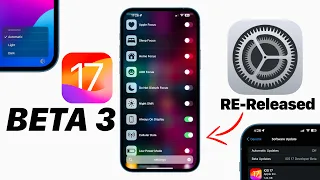 iOS 17 Beta 3 (Re-Release) MAJOR DIFFERENCE!