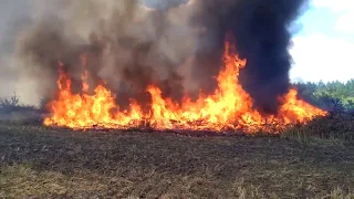 Пожежа на сміттєзвалищі Балакійського району