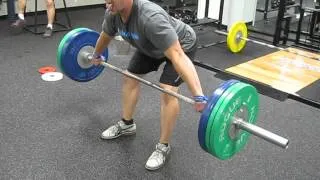 Attacking heavy weights - 100 Kg hang snatch